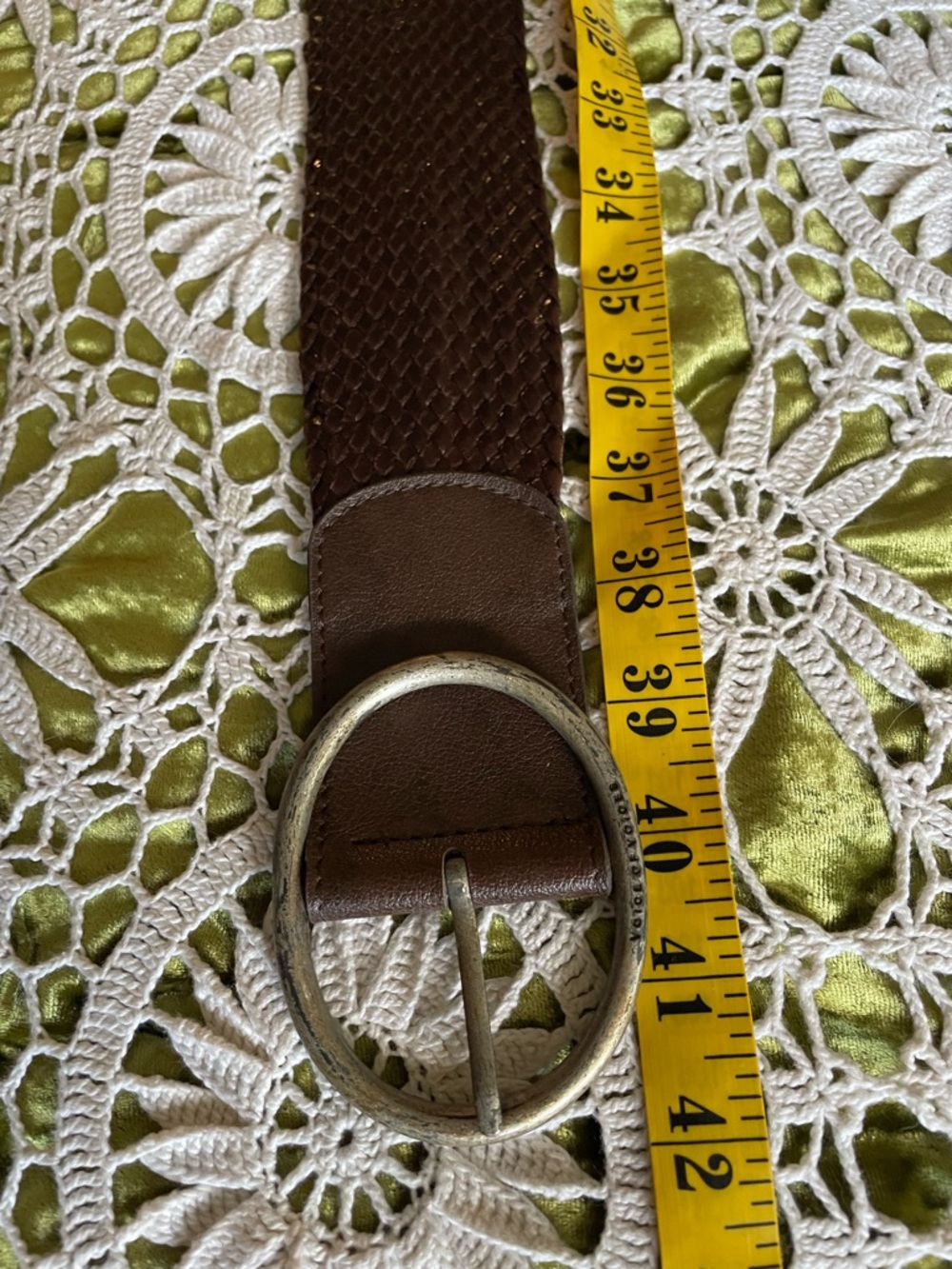 Brown braided belt - Picture 12 of 15
